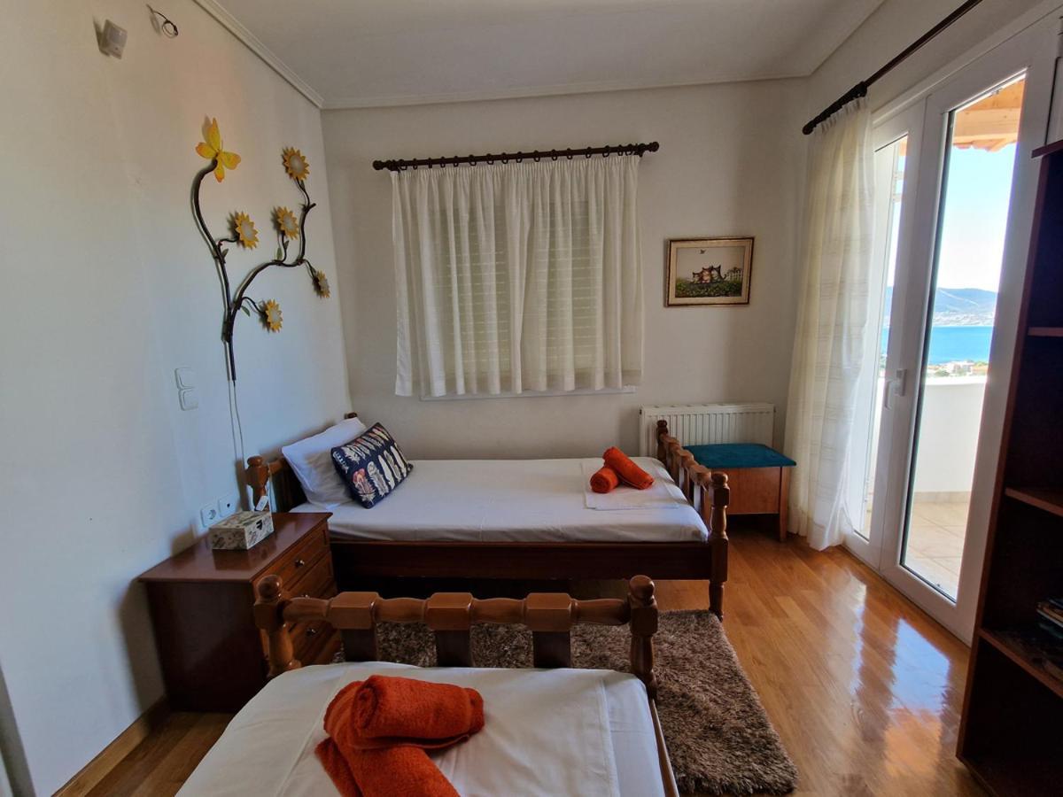 Villa Liana : Luxury Villa With Fantastic Sea View, Near Airport Pórto Ráfti Exterior foto