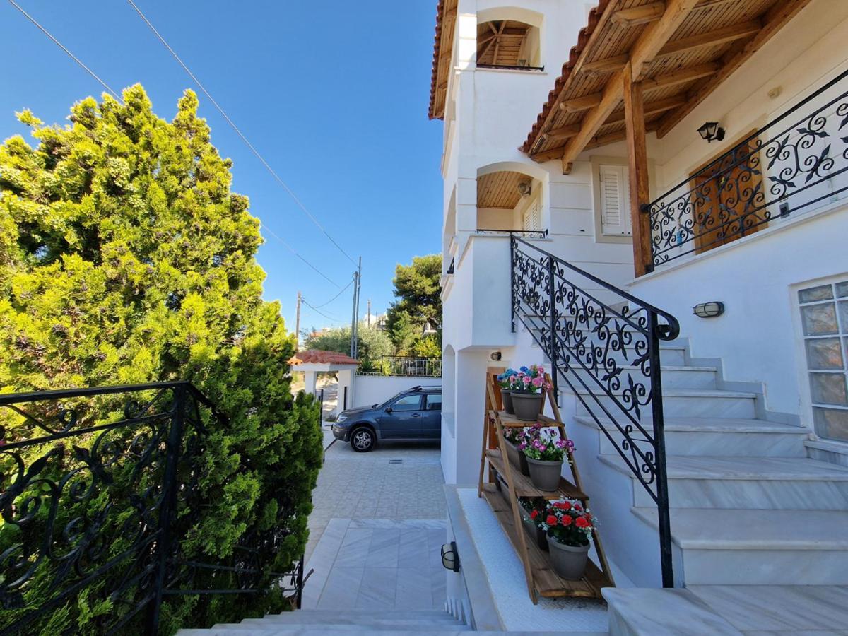 Villa Liana : Luxury Villa With Fantastic Sea View, Near Airport Pórto Ráfti Exterior foto